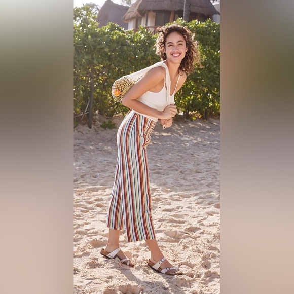 UO Ant Striped Knit Cropped Pant - Picture 2 of 11